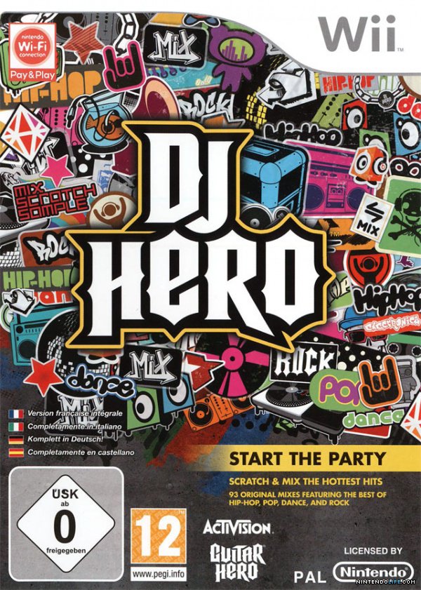 WII: DJ HERO (SOFTWARE ONLY) (COMPLETE)